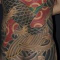 tatuaje Japoneses Espalda Carpa Culo Koi por Ryus Design Tattoo