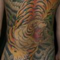 Japanese Back Tiger Butt tattoo by Ryus Design Tattoo