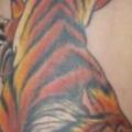 Arm Japanese Tiger tattoo by Shimokita Ink