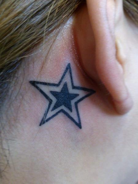 Star Head Tattoo by Shimokita Ink