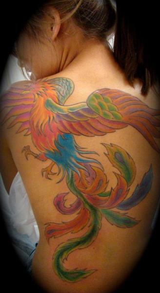 Rücken Phoenix Tattoo von Brasil Tatuagem