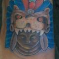 Foot Maya tattoo by Hell Tattoo
