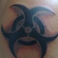 Shoulder Tribal tattoo by Hell Tattoo