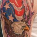 tatuaje Hombro Águila Usa por Art n Style