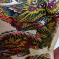 Back Dragon tattoo by Leds Tattoo
