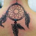 Neck Dreamcatcher tattoo by Leds Tattoo