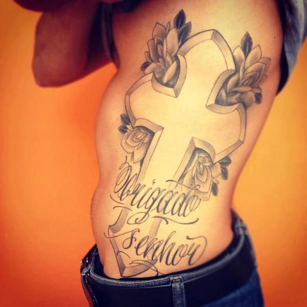 Tatuagem Lado Religiosas Ponto Crucial por Leds Tattoo
