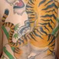 tatuaje Japoneses Espalda Tigre por Tattoo Studio Shangri-La