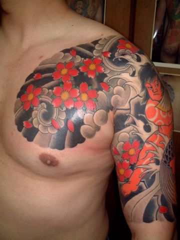 Shoulder Arm Japanese Tattoo by Tattoo Studio Shangri-La