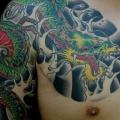 Arm Brust Japanische Drachen tattoo von Tattoo HM