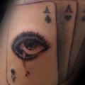 Arm Auge Ass Karten tattoo von Tattoo Irezumi