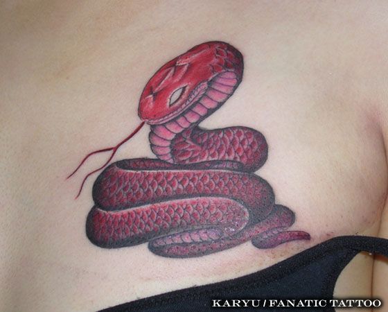 Tatouage Serpent Ventre par Tattoo Irezumi