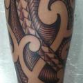 Waden Tribal tattoo von Tattoo Br