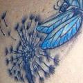Dragonfly Dandelion tattoo by Tattoo Br