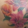 Shoulder Realistic Flower tattoo by Tattoo Br