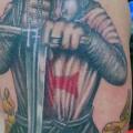 Shoulder Realistic Warrior tattoo by Tattoo Br