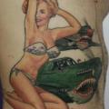 Side Pin-up tattoo by Tattoo Br