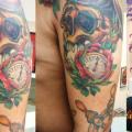 Arm Totenkopf Ruder Pirat tattoo von Tattoo Loyalty