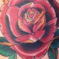 tatuaje Flor Rosa por Tattoo Loyalty