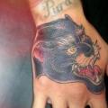 Old School Hand Panther tattoo by Tattoo Loyalty
