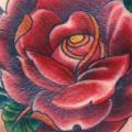 tatuaje Pierna Flor por Tattoo Loyalty