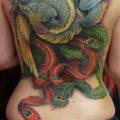 Back Phoenix tattoo by Nico Tattoo Crew