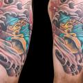 Japanese Shell Thigh tattoo by Nico Tattoo Crew