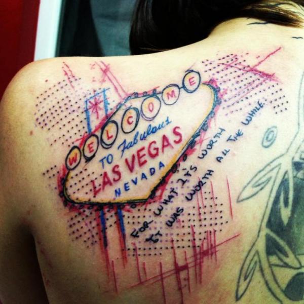 Tatuaż Ramię Las Vegas przez Sake Tattoo Crew