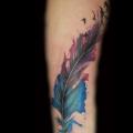 Arm Feather tattoo by Baltic Tattoo