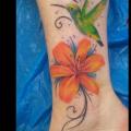 Fuß Blumen tattoo von Baltic Tattoo
