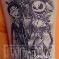 Arm Fantasy Tim Burton tattoo by Prive Tattoo