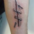 tatuaggio Braccio 3d Cicatrice di Tattoo Stingray