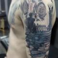 tatuaggio Spalla Paesaggio di Tattoo Stingray