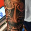 Arm Japanese Demon tattoo by Upstream Tattoo