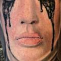 Arm Fantasy Mask tattoo by Upstream Tattoo