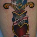 Arm Dolch tattoo von All Star Ink Tattoos