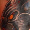 tatuaje Brazo Old School Pantera por All Star Ink Tattoos
