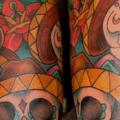 Mexikanischer Totenkopf Meer Sleeve tattoo von Ace Of Sword Tattoo