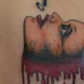 Fantasie Seite Frauen Bauch tattoo von Mauve Montreal
