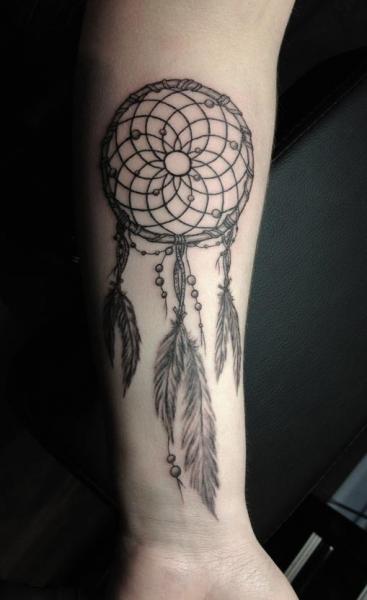 Dreamcatcher Ace Tattoo by Rainfire Tattoo