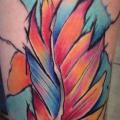 Arm Feather tattoo by Bloody Ink