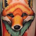 Shoulder Fox tattoo by Bloody Ink