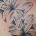Shoulder Realistic Flower tattoo by Bloody Ink