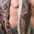 Tribal Maori Sleeve tattoo by Bloody Ink