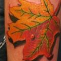 Arm Leaf 3d tattoo by Shogun Tats