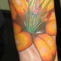 Arm Realistic Flower tattoo by Shogun Tats