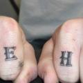Finger Lettering Fonts tattoo by Shogun Tats