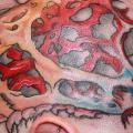 tatuaje Cabeza Cerebro por Shogun Tats