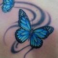 Realistische Rücken Schmetterling tattoo von Blood for Blood Tattoo