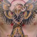 Chest Old School Eagle tattoo by Blood for Blood Tattoo